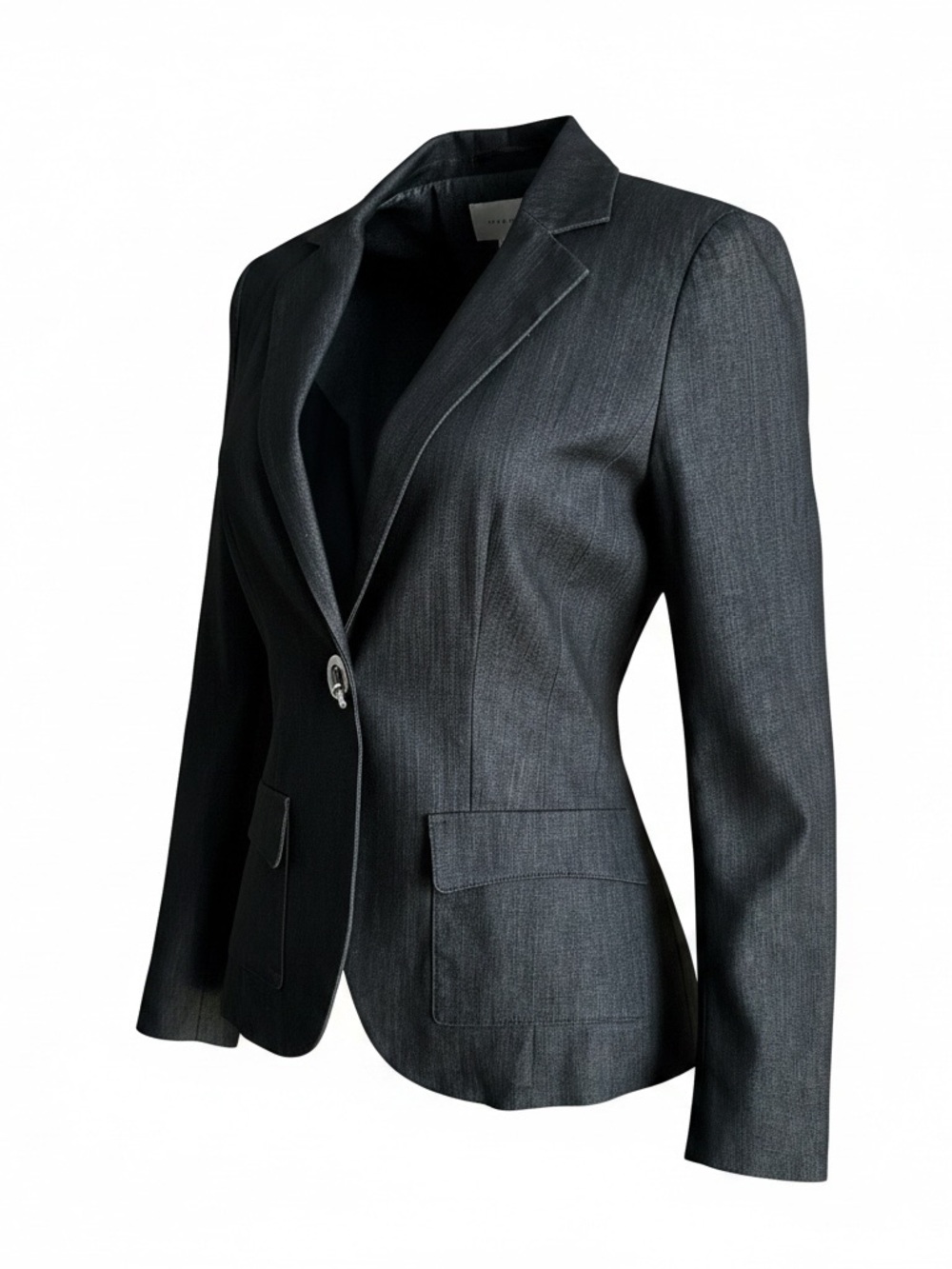 Vintage Laundry by Shelli Segal Black Tailored BlazerSize 4 Notch Lapel Hardware - Picture 6 of 9